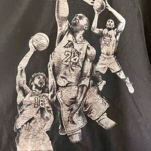 Black Lakers Kobe gasol artest Graphic Tee big and tall 3xlt